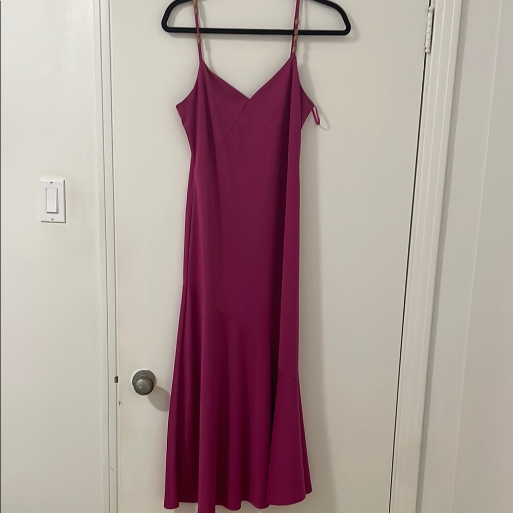 Joe Fresh Fuchsia Spaghetti Strap Midi / floor length Dress
